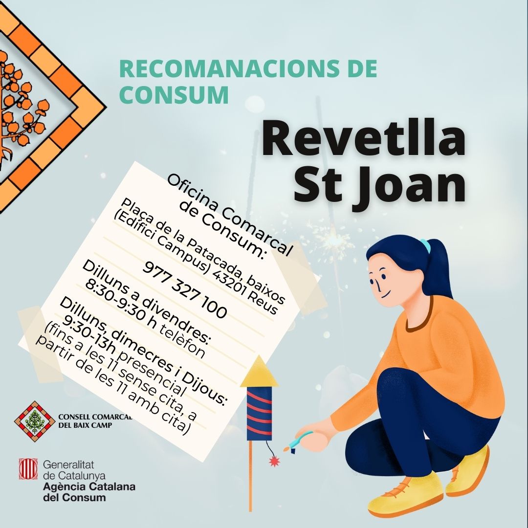 Recomanacions de Consum per la revetlla de Sant Joan