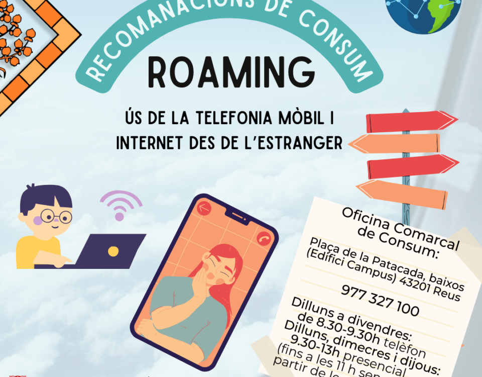 Recomanacions consum sobre el roaming