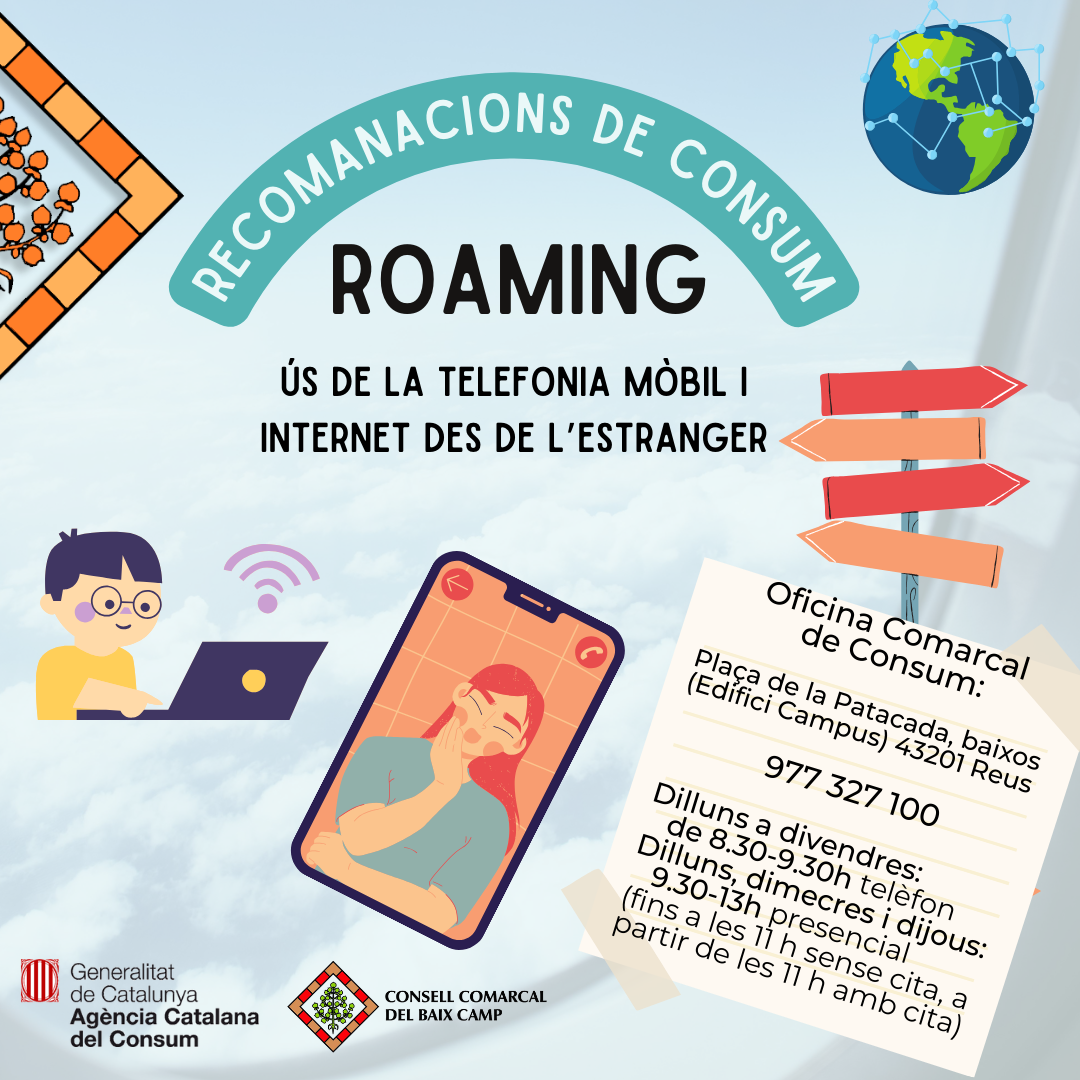 Recomanacions consum sobre el roaming