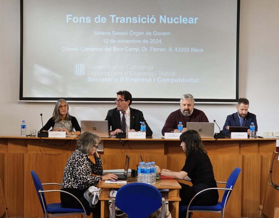 Reunió Fons de Transició Nuclear al Consell Comarcal del Baix Camp.