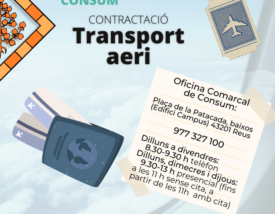 Recomanacions Consum Transport Aeri